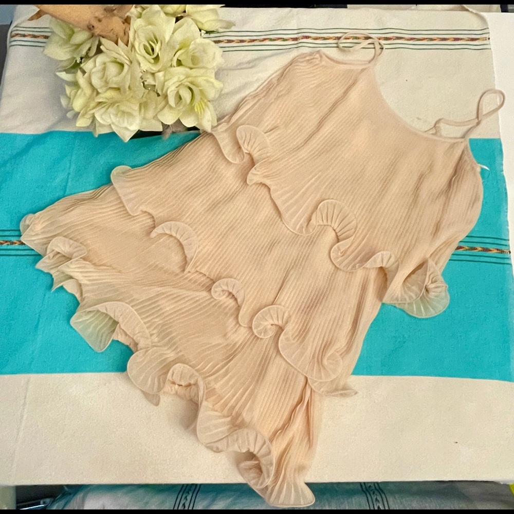 H&M Cocktail Layered Pale Pink Dress